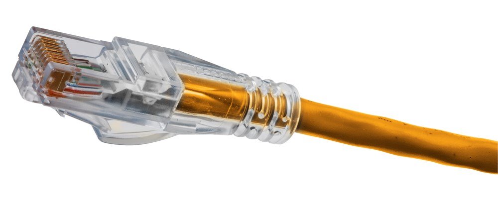 Hubbell Hc5Eor03 Patch Cord, Speedgain, Cat5E, Slim, 3', Orange