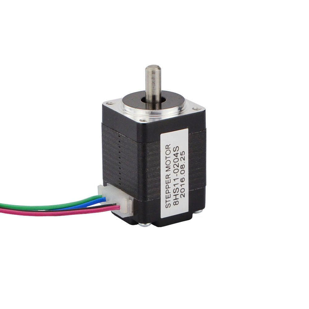 Stepperonline Nema 8 Bipolar Smallest Stepper Motor 1.6Ncm/2.3Oz.In 1.8Deg 28Mm 0.2A 4 Leads