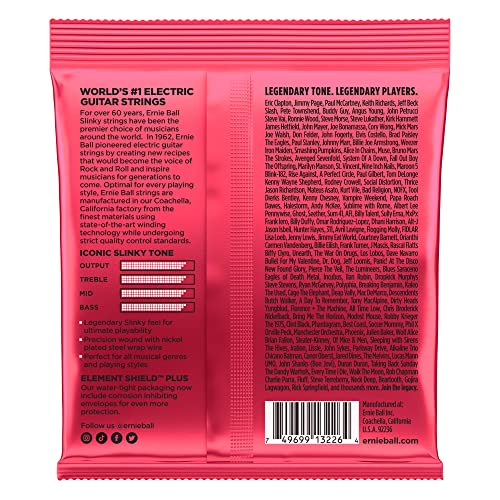 Ernie Ball Burly Slinky Nickel Wound Electric Guitar Strings 3 Pack, 11 52 Gauge (P03226)