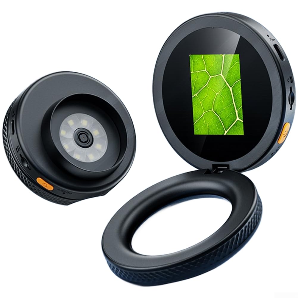 Minhe Portable Digital Microscope with 500X Magnification and 2MP Autofocus, Foldable Design for Industrial Inspection, Jewelry 