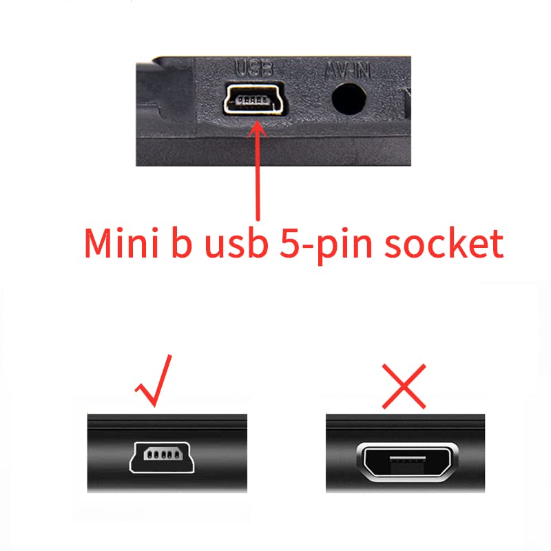 Larrits Extra Long 5M Usb 2.0 To Mini Usb Cable 90 Degree Left Angle Power Supply Charge Cord With 5Pc Wiring Clips For Garmin Nuvi Gps Car Dash Cam Gps Navigator Dvr Camcorder Camera