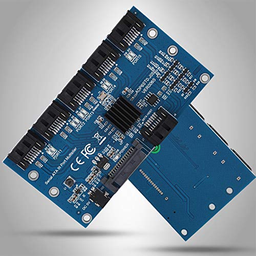 Sata3.0 1 To 5 Hard Disks Multiplier Adapter Converter Motherboard 6Gbps Interface Riser Support Pm, Jmicron, Adp6St0 J05, Adp6S