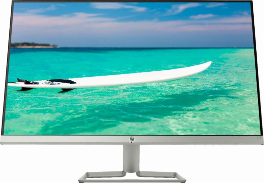HP 27' Widescreen IPS LED Full HD (1920x1080) Monitor, 5ms Response Time, 10,000,000:1 Contrast Ratio, FreeSync, 2X HDMI and 1x VGA Input, 178� View Angle, 75Hz Refresh Rate, Natural Silver