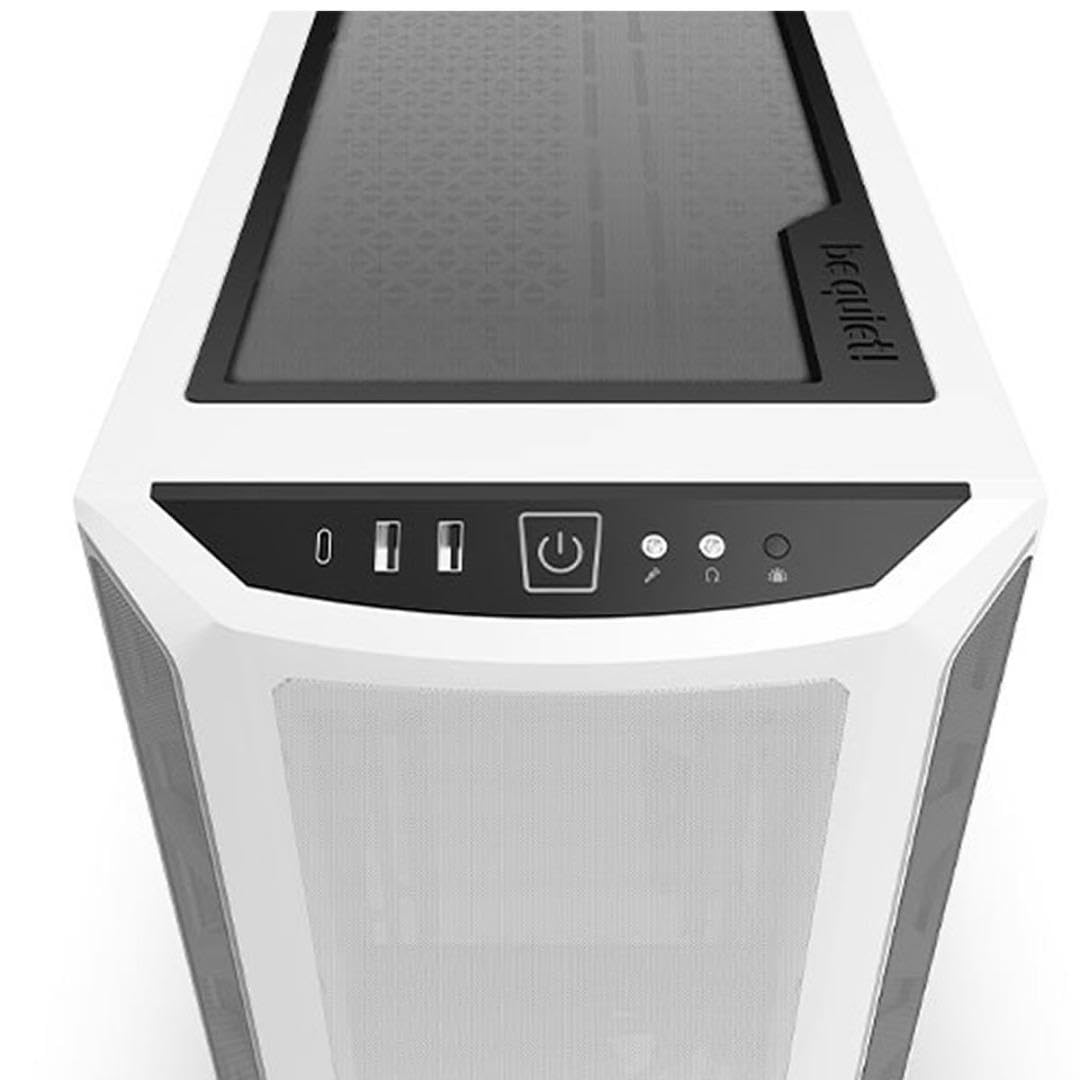 Be Quiet! Shadow Base 800 Dx  Argb   Mid Tower Pc Gaming Case   420Mm Radiators Or E Atx Motherboards Support  White   Bgw62