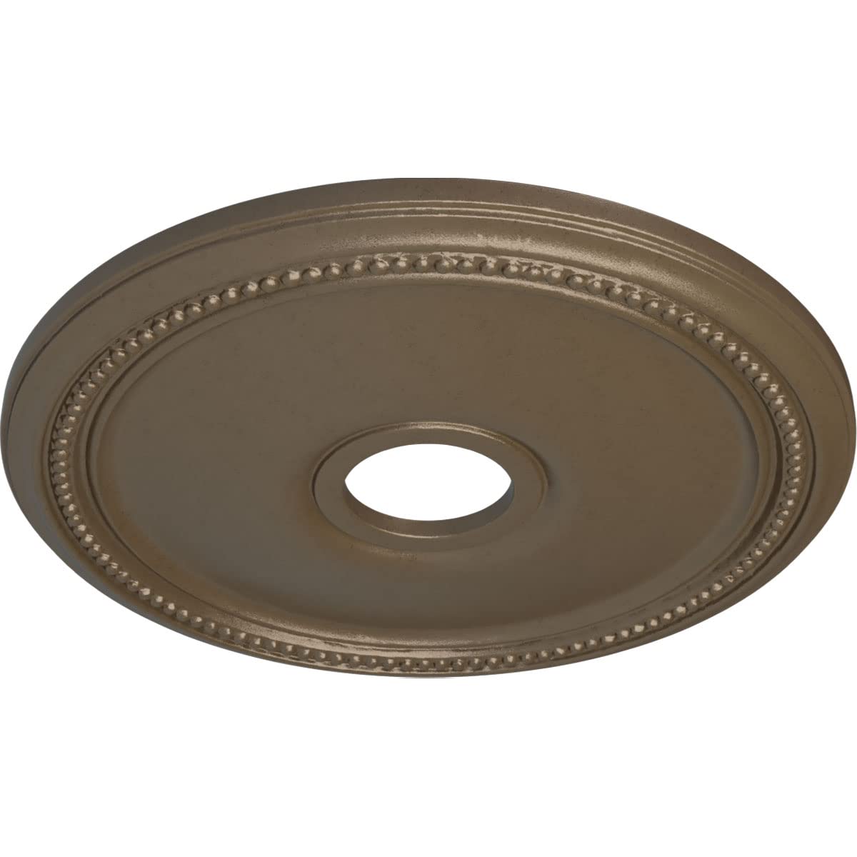 Ekena Millwork Cm18Diwss Diane Ceiling Medallion, 18Od X 3 5/8Id X 1 1/8P (Fits Canopies Up To 5 3/8), Hand-Painted Warm Silver