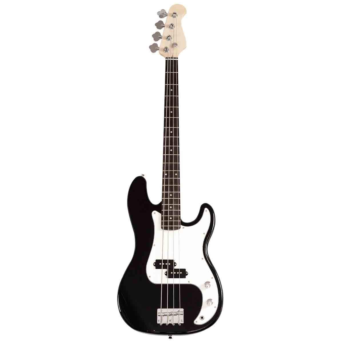 S Afstar Electric Bass Guitar 4 Strings Full Size Electric Bass With Amp Cord Strap & Carrying Bag, Rosewood Exquisite Stylish B