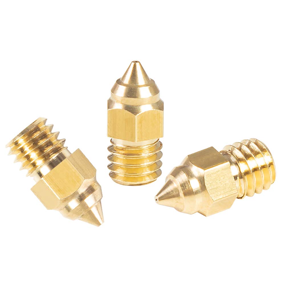 4Pcs Cr 6 Se Mk Brass Nozzle Upgrade 0.25 0.4 0.6 0.8Mm For 1.75Mm Cr6 Se/Max, Cr 5 Pro, Cr 10 V2 Cr10 Ender 3 V2 Ender 5 Ender