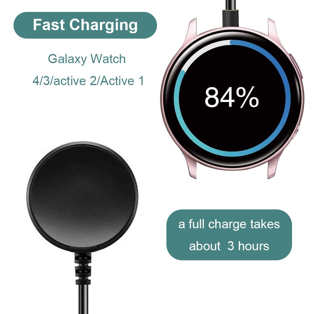 Charger For Samsung Galaxy Watch 4 Classic, Galaxy Watch 4, Galaxy Watch 3, Galaxy Watch Active 2, Galaxy Watch Active 1 Smart W