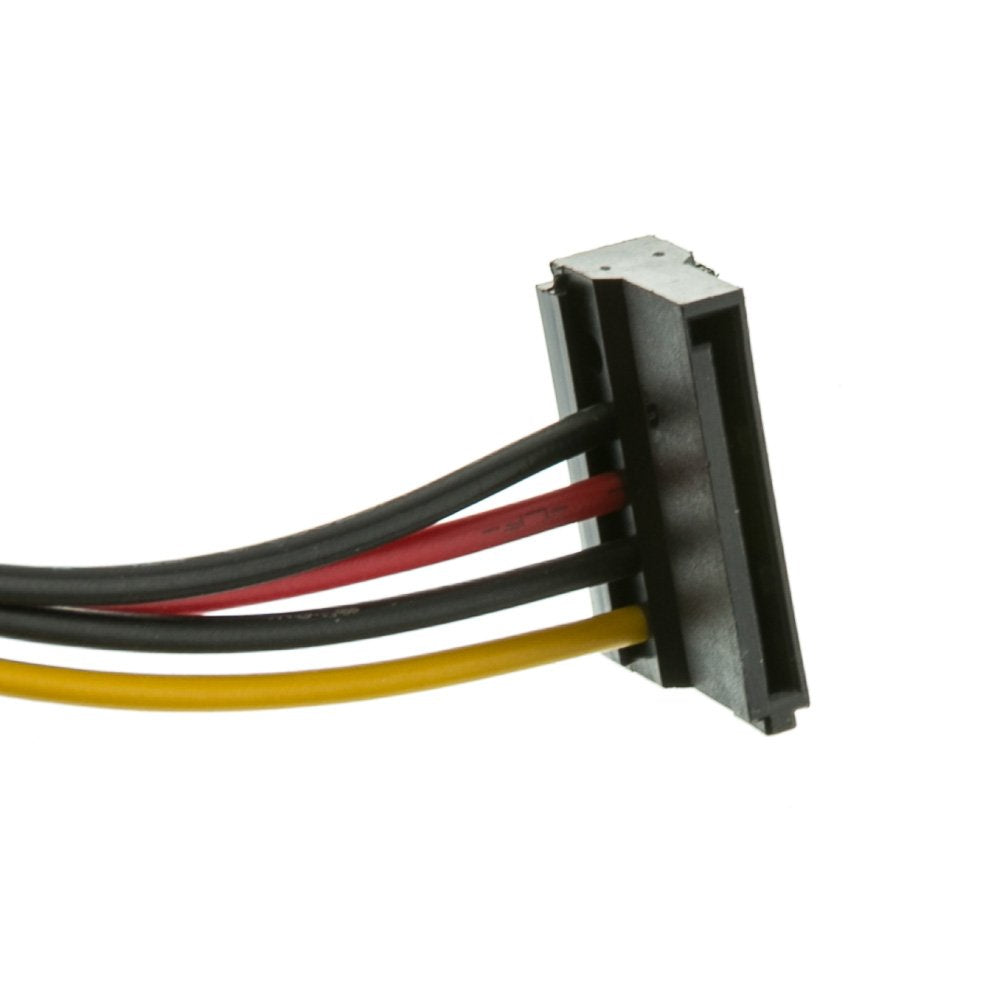 Sata Power Y Cable, Serial Ata Male To Dual Serial Ata Female, 15 Pin Sata Power, 14 Inch