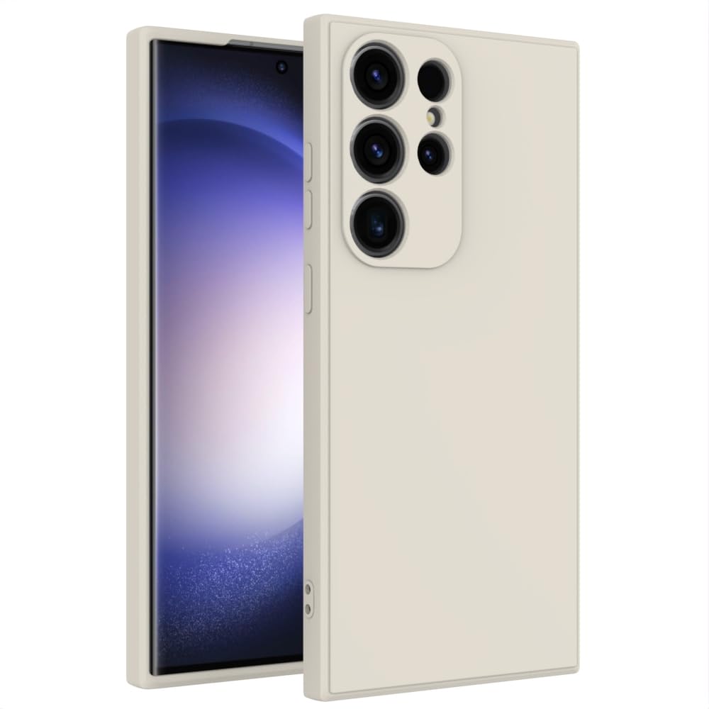 Wogroo For Samsung Galaxy S23 Ultra Case White, Scratch Resistant With Soft Touch, Slim Thin Phone Cover For Samsung Galaxy S23