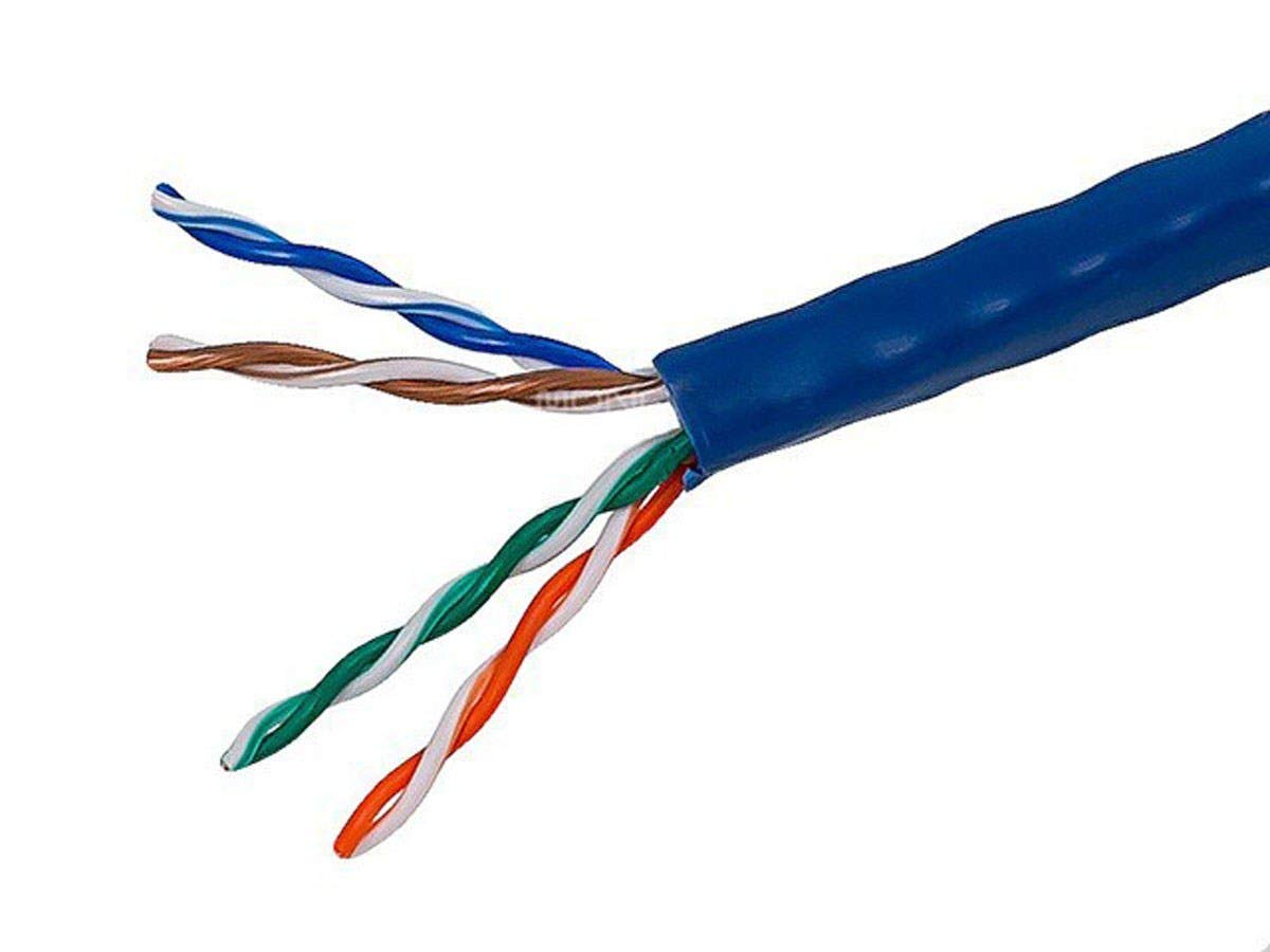 Monoprice Cat5E Ethernet Bulk Cable   Network Internet Cord   Solid, 350Mhz, Utp, Cmr, Riser Rated, Pure Bare Copper Wire, 24Awg