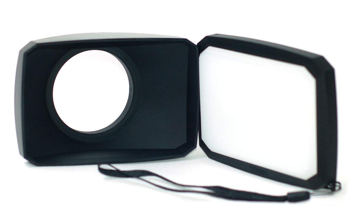 58Mm 16:9 Lens Hood Compatible For Canon Xa10 Xa11 Xa15 Xa20 Xa25 Xa35 Vixia Hfs100 Hfs20 Hfs21 Hfg10 Hfg20 Hfg30 Hfs30 Hd Camco