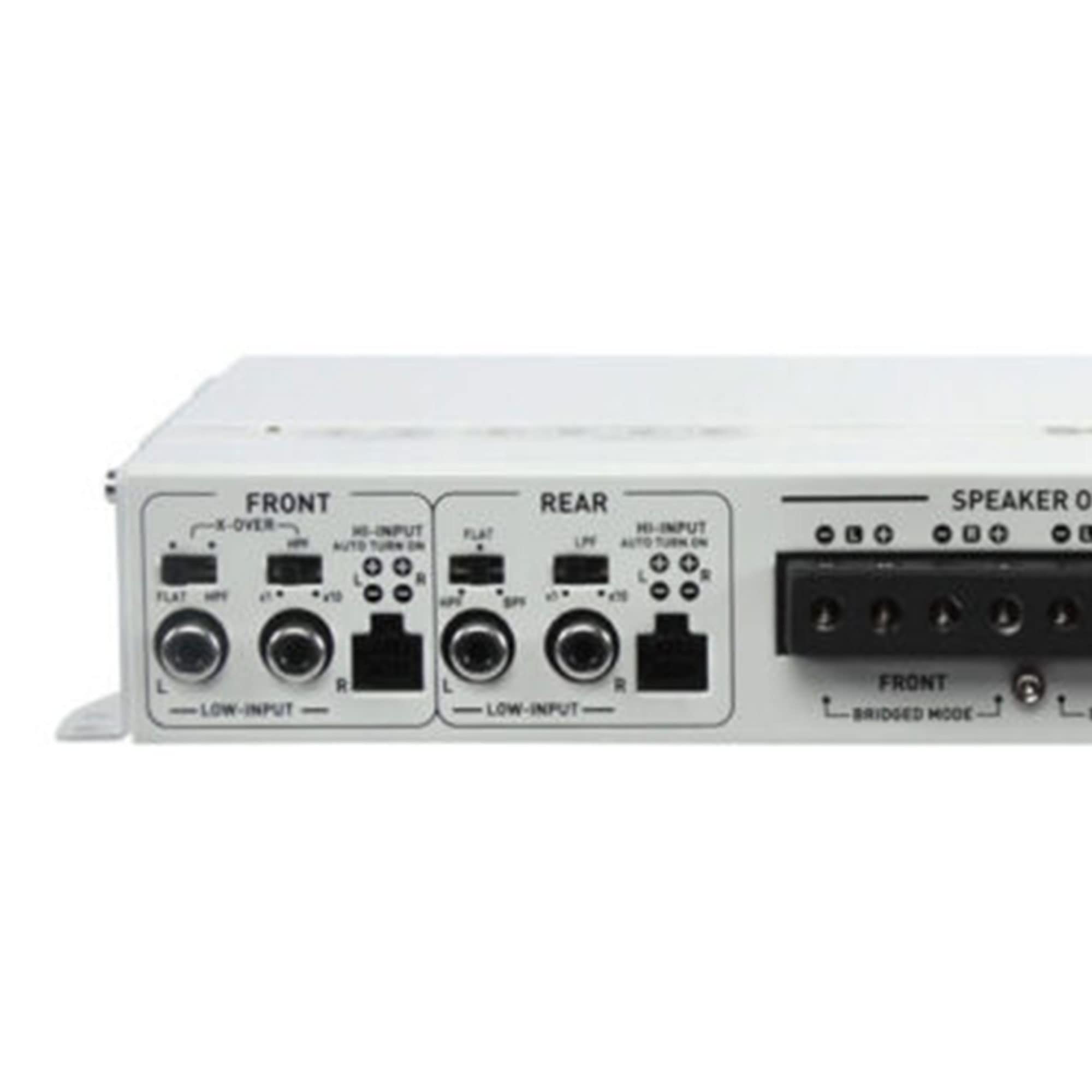 Soundstream Mr4.1400D Rubicon Nano Marine 1400W Class D 4 Channel Amplifier,White