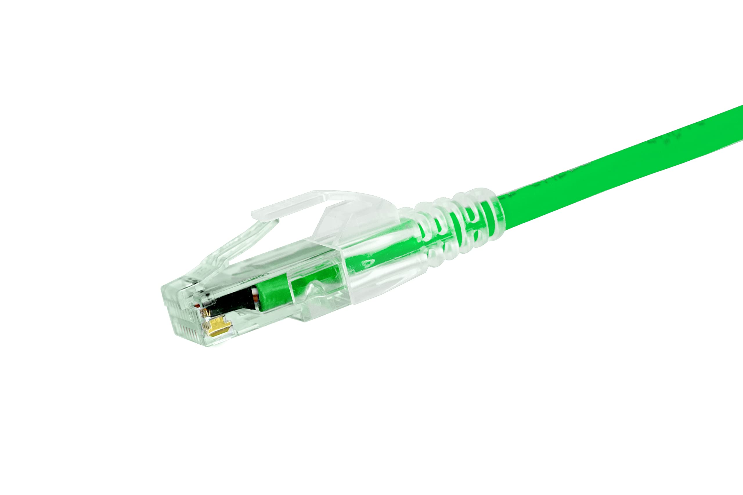 Simply45 Cat 6/6A Utp Unshielded We/Ss Rj45 Standard Modular Plug With Bar45 Load Bar For Cat6/6A   Green Tint   100 Piece Jar,