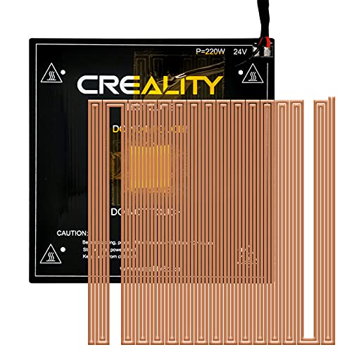 Official Ender 3 V2 Heated Bed 3D Printer Replacement Hot Bed 220W 24V With Cable Compatible For Creality Ender 3, Ender 3 Pro,