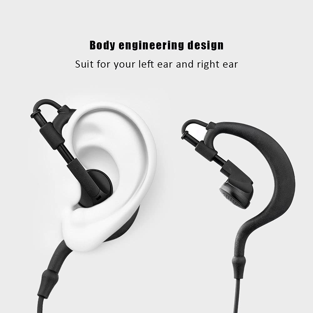 R Spider Wireless Two Way Radio Earpiece With Ptt Compatible With Kenwood 2.5Mm+3.5Mm 2 Pin Walkie Talkie Headsets Single Wire M