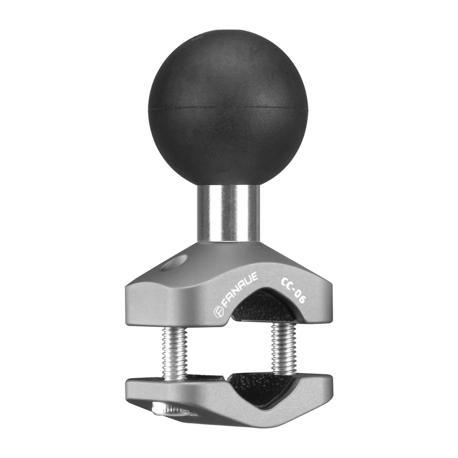 Fanaue Cc 06 Aluminum Handlebar Clamp Mount U Bolt Base Compatible With Ram Mounts B Size 1 Inch Ball Head Double Socket Arm & B