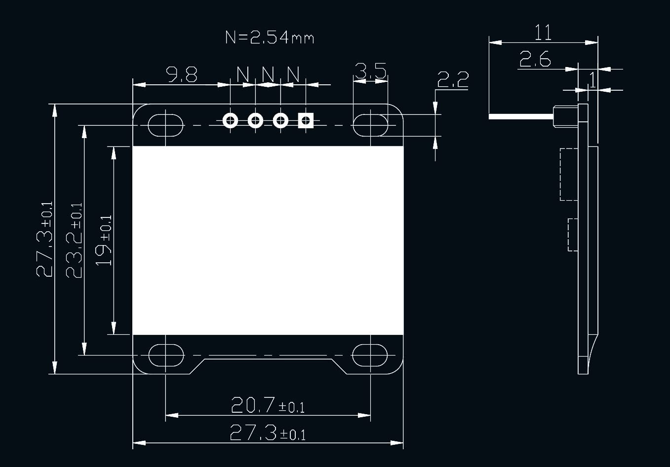 Diymall 0.96'' Oled Module I2C Iic Serial 128X64 Lcd Led White Light Ssd1306 Driver Display For Arduino Micro:Bit (Pack Of 2Pcs)