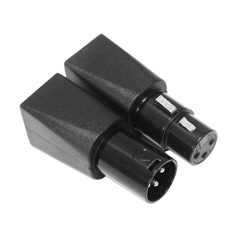 Toronce Dmx To Rj45 Connector Rj45 Ethernet To 3 Pin Xlr Dmx Female & Male Adapter Sets (3Pin_1Pair)