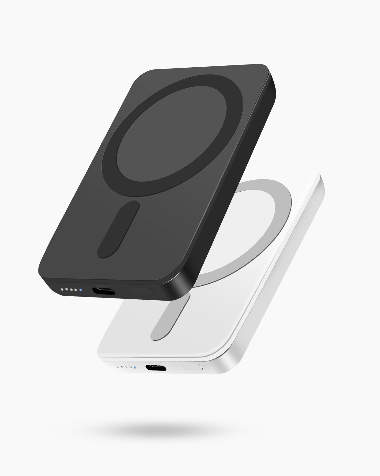 Miady 2Pack Magnetic Portable Charger Power Bank for iPhone 5000mAh