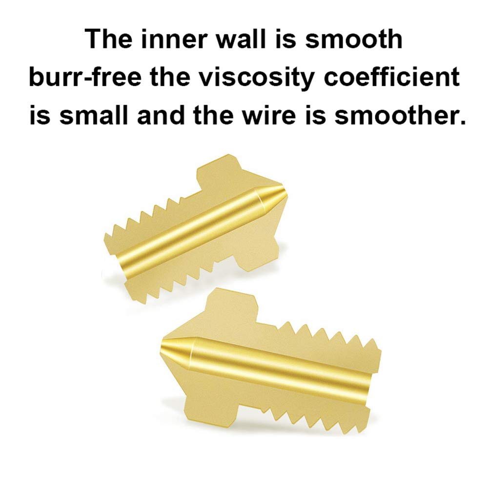 Aokin 16 Pcs Extruder Nozzles 3D Printer Brass Nozzles For E3D V5 V6 0.2Mm 0.3Mm 0.4Mm 0.5Mm 0.6Mm 0.8Mm 1.0Mm For 1.75Mm Filame