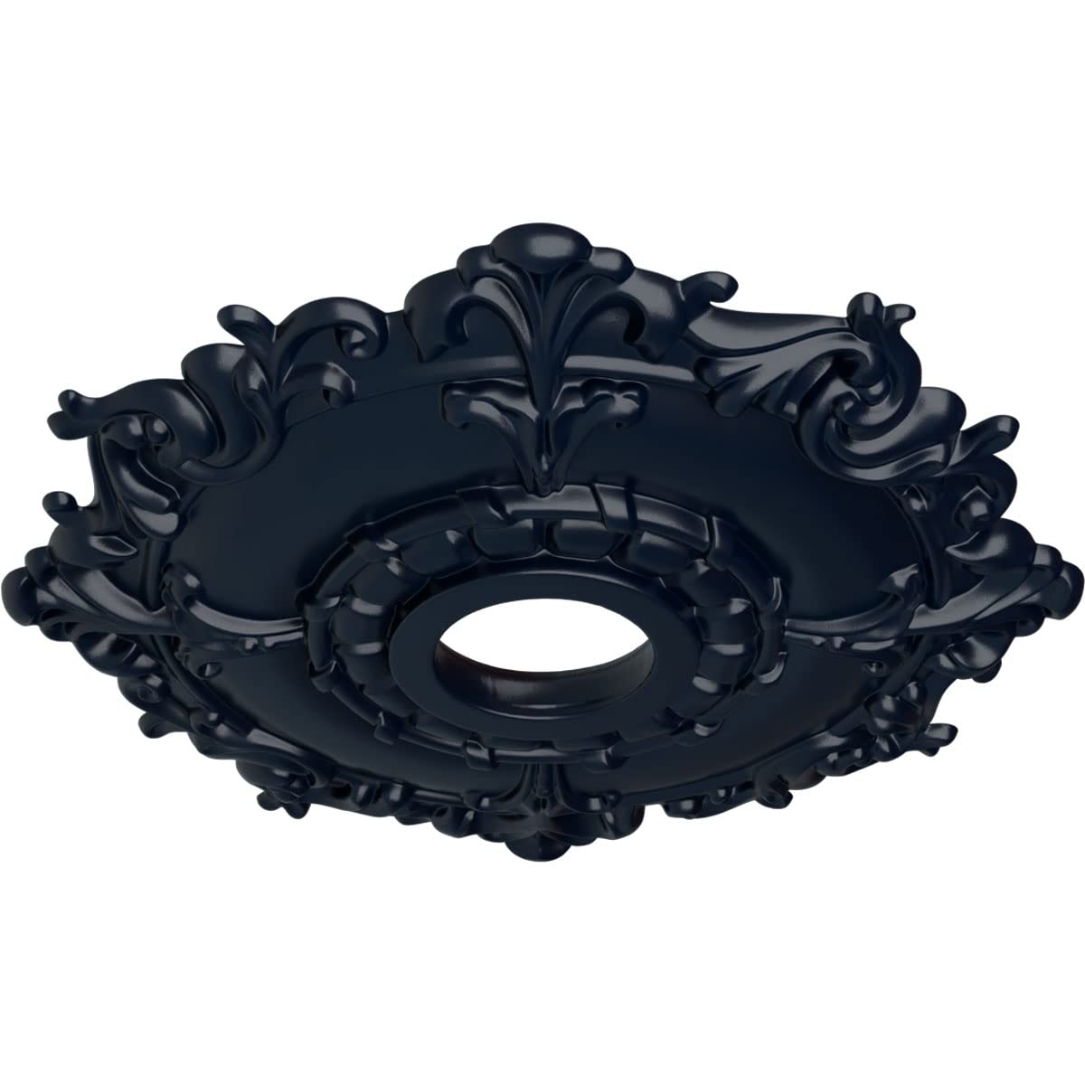 Ekena Millwork Cm18Rlmdf Riley Ceiling Medallion, Midnight Dream