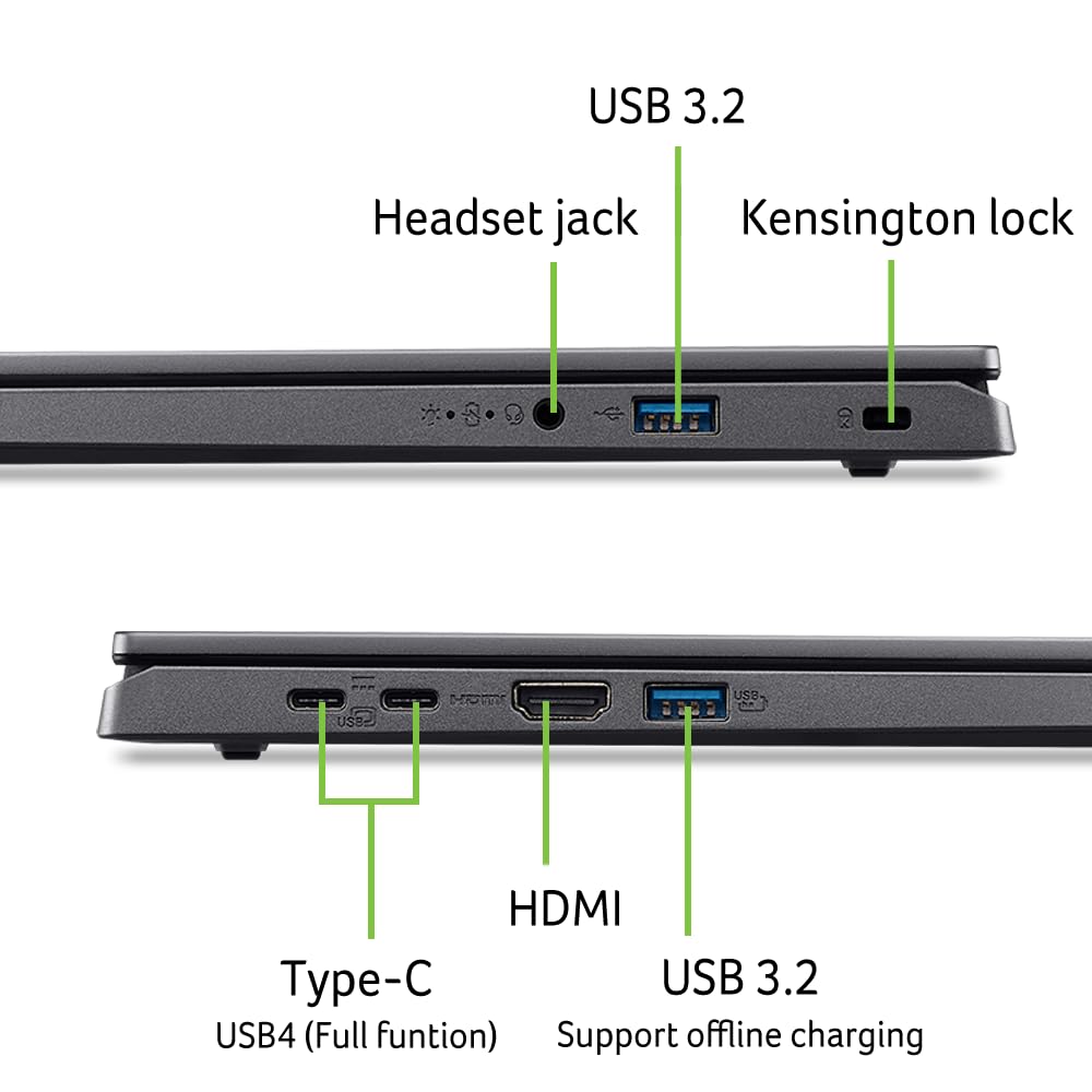 Acer Aspire 15 Ai Ready Laptop | 15.6'' Fhd 1920 X 1080 Ips Display | Amd Ryzen 7 8840Hs | Amd Radeon 780M Graphics | 16Gb Ddr5