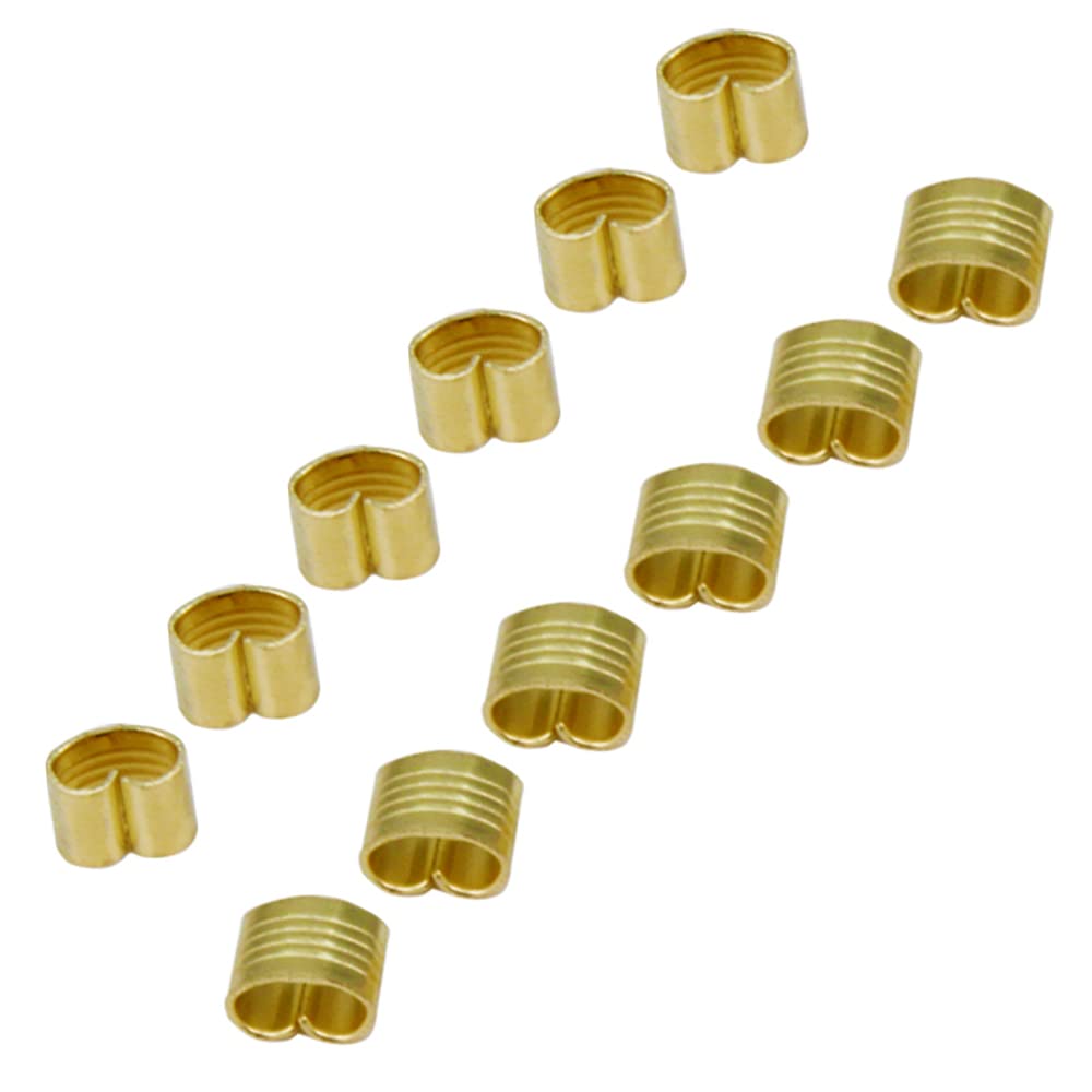 Befenybay 12Pcs Pre Pressed Copper Buckle For 2Gt Open Timing Rubber Belt Width 6Mm For Ender3 Ender5 Cr10 3D Printer (Copper Bu