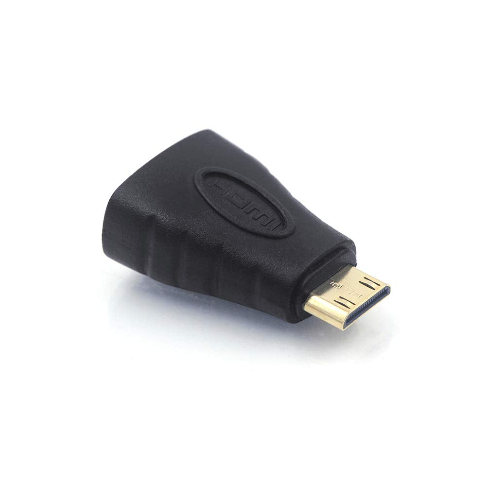 VCE Mini HDMI to HDMI Adapter, 4K HDMI Female to Mini HDMI Male Adapter, Gold Plated Connector Compatible with Raspberry Pi, Cam