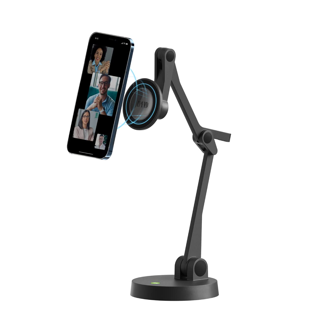 IPEVO Uplift Magnetic Multi-Angle Arm for iPhone 12 Series and Above, Multi-Jointed Phone Holder for Video Calls, Multi-Screen W