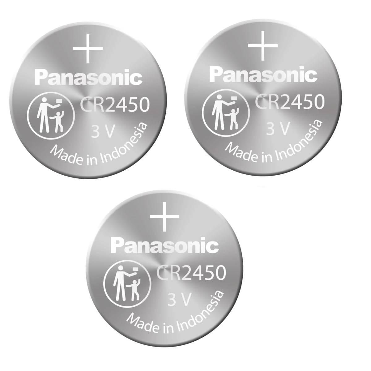 Panasonic Pack Of 3 Blister Packs 1 Cell Power Cr2450 Lithium Button Cell Battery 3 V