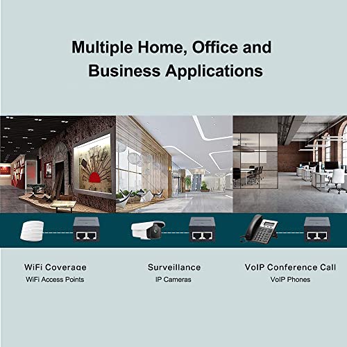 Gigabit Poe+ Injector, Ieee802.3At / 802.3Af, 30W Power Ethernet Poe Adapter Replacement Of Tpe 115Gi, Tl Poe160S, 10/100/1000Mb