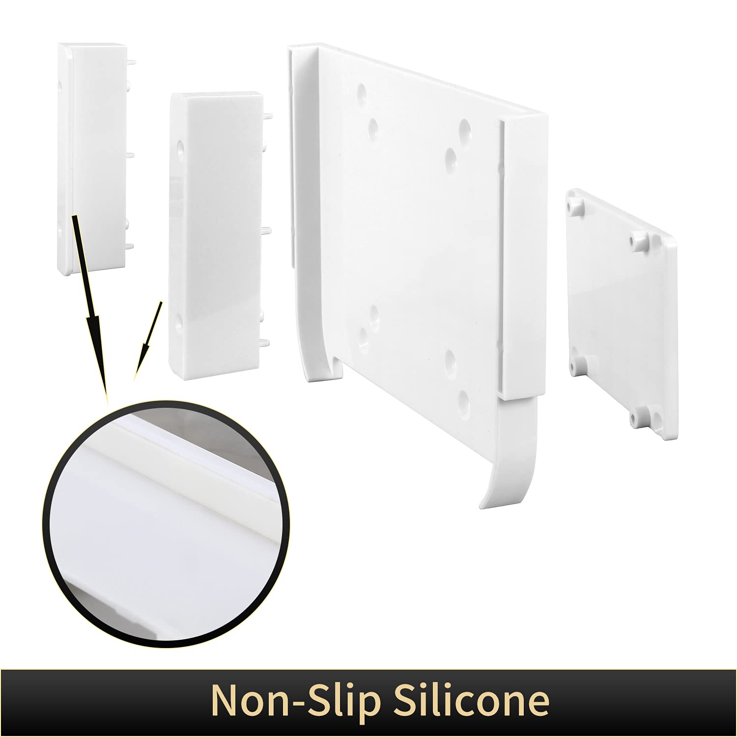 Hosanwell Mac Mini Mount | Custom Mount For The Mac Mini, Vesa Compatible, Wall Mount, Under Desk, Multiple Installation Ways