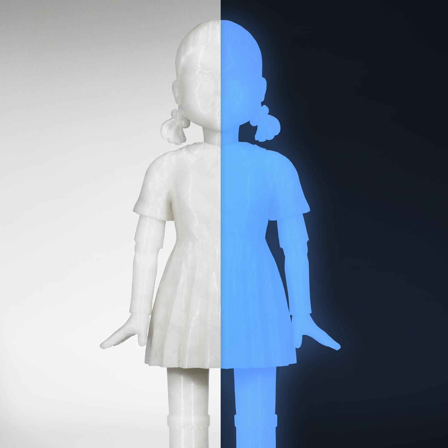 Polymaker Panchroma Pla Filament, Glow Blue 1.75Mm 3D Printing Filament, 3D Printer Pla Filament, Fit Most Fdm 3D Printers, 1Kg