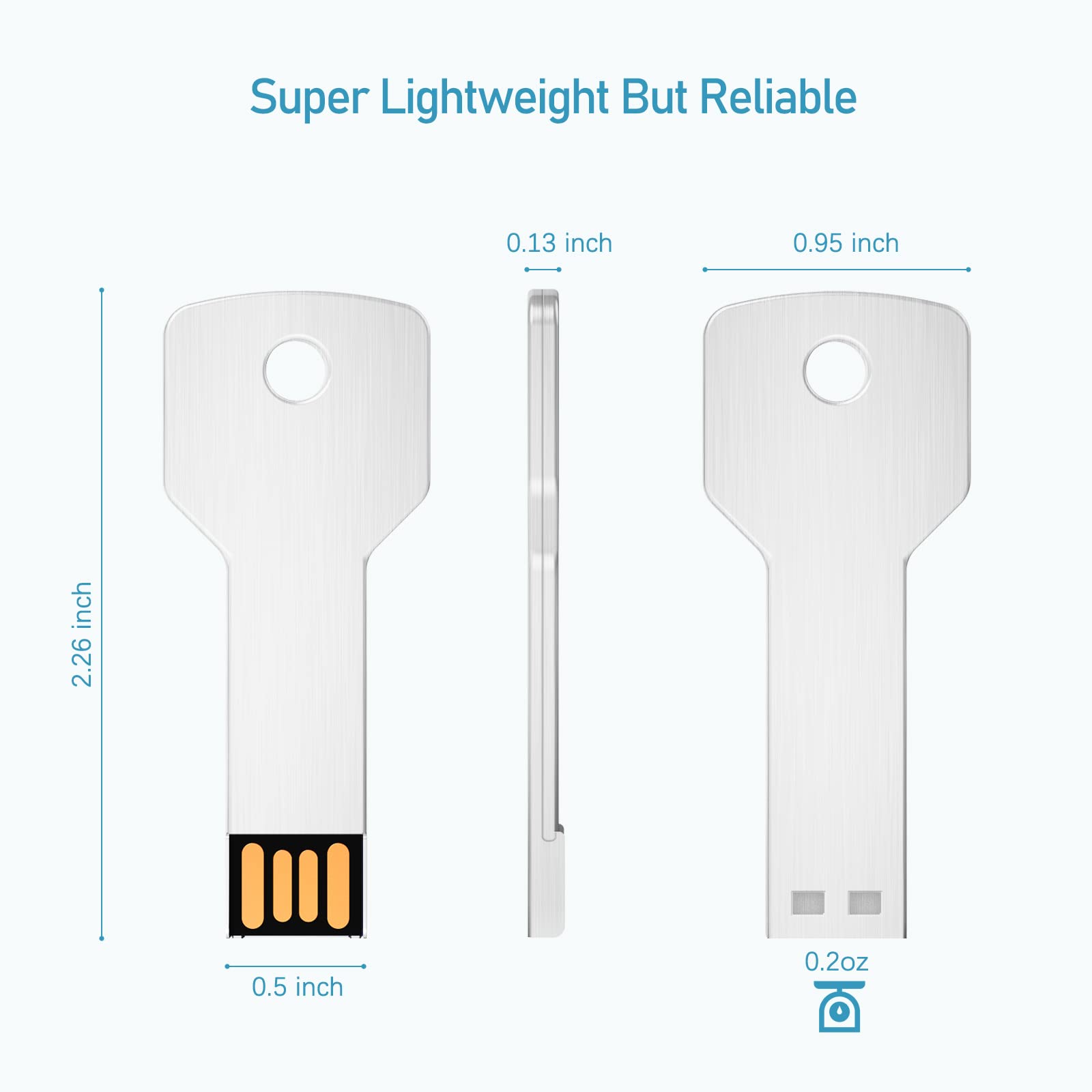 Juanwe 4Gb Usb Flash Drive 5 Pack Thumb Drive Waterproof Usb Key Jump Drive Cute Flash Drive 2.0 Portable Metal Memory Sticks Fo