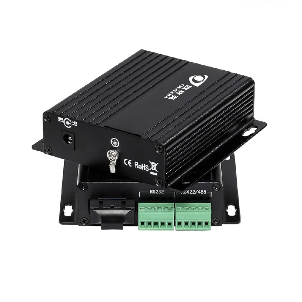 Olycom One Pair Serial To Fiber Converter Rs232 Rs485 Rs422 Optic Modem 1310Nm Sc Connector Dual Fiber For Pc Hub Switch
