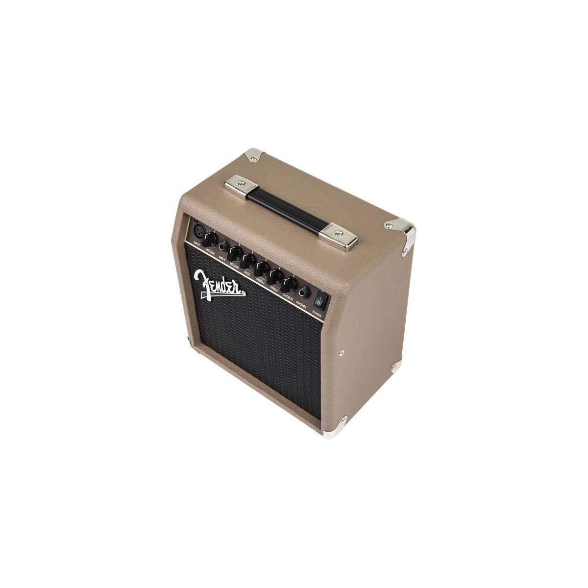Fender Acoustasonic Guitar Amp For Acoustic Guitar, 15 Watts, With 2-Year Warranty 6 Inch Speaker, Dual Front-Panel Inputs, 11.5