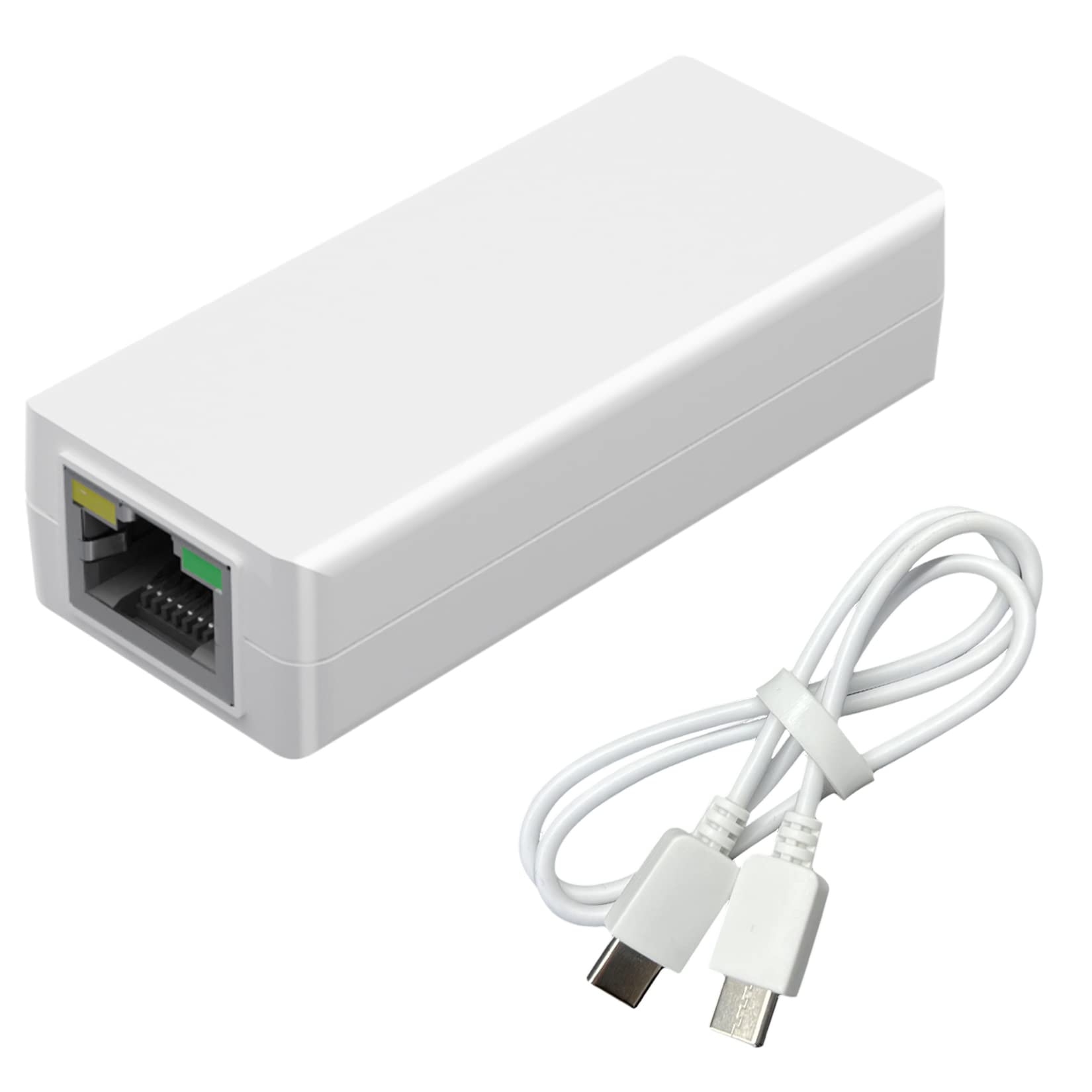 PoE to USB C Converter, USBC to Ethernet Adapter with 10W Charging