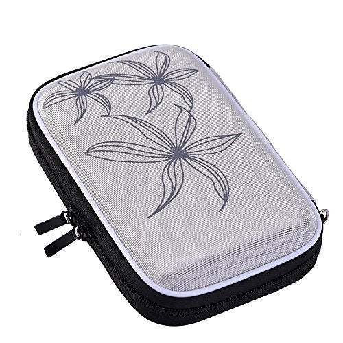 Technotech 2.5Inch Hdd Case Bag For Portable Hard Drive Enclosure, White