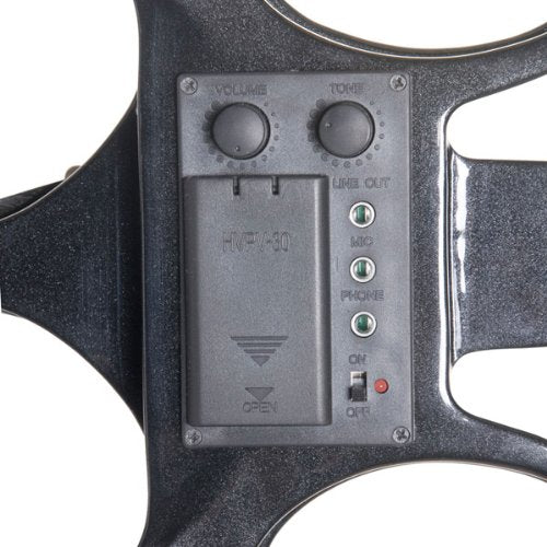 Cecilio 4/4 Cevn 1Bk Solid Wood Electric/Silent Violin With Ebony Fittings In Style 1   Full Size   Black Metallic