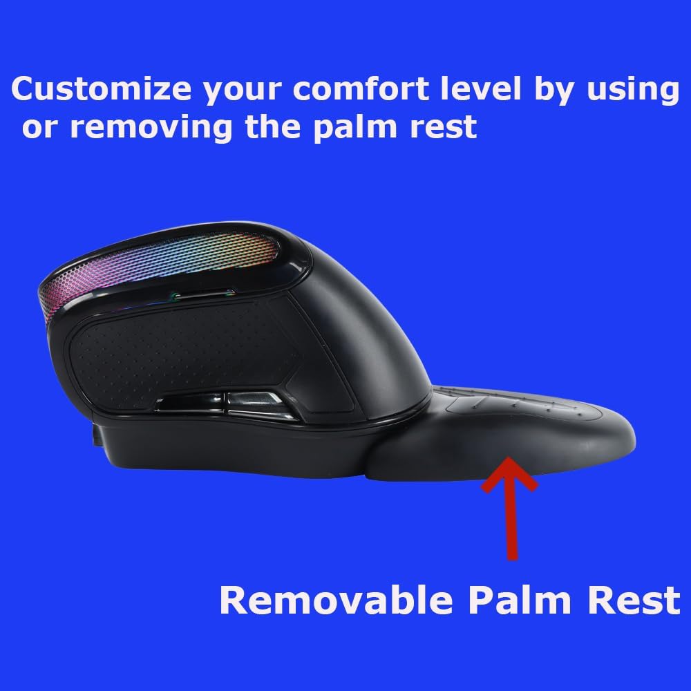 Wireless Mouse Large Angle Adjustable Ergonomic Vertical Upright Carpal Tunnel Ergo Right Hand 6 Buttons Usb Optical Mice For Pc