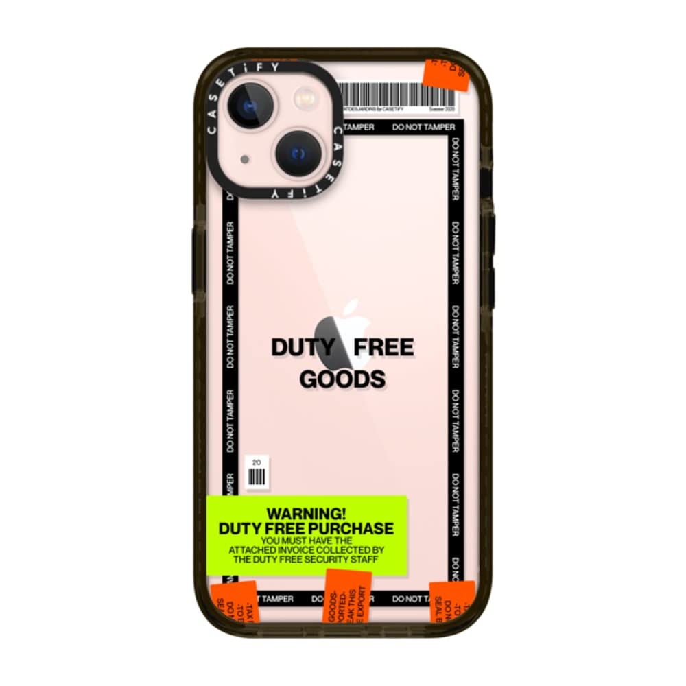 Casetify Impact Iphone 13 Case [6.6Ft Drop Protection]   Duty Free   Clear Black