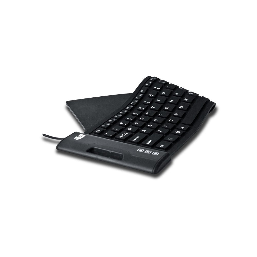 Adesso Akb 222Ub   Slimtouch 222 Waterproof Flexible Keyboard For Windows 8/7/Vista/Xp/2000, Compact Size, Black