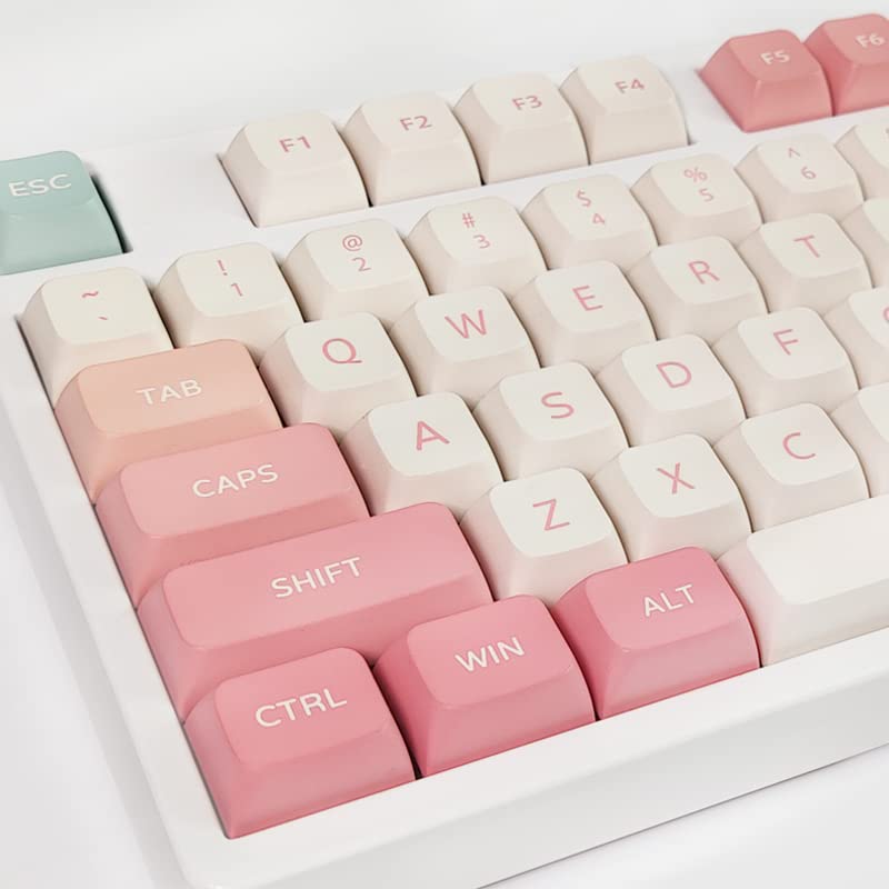 Ilycheegami Pbt Keycaps Xda Cute Pink Keycaps Dye Sublimation Universal Mechanical Keyboard Keycaps Compatible With Cherry Mx Sw