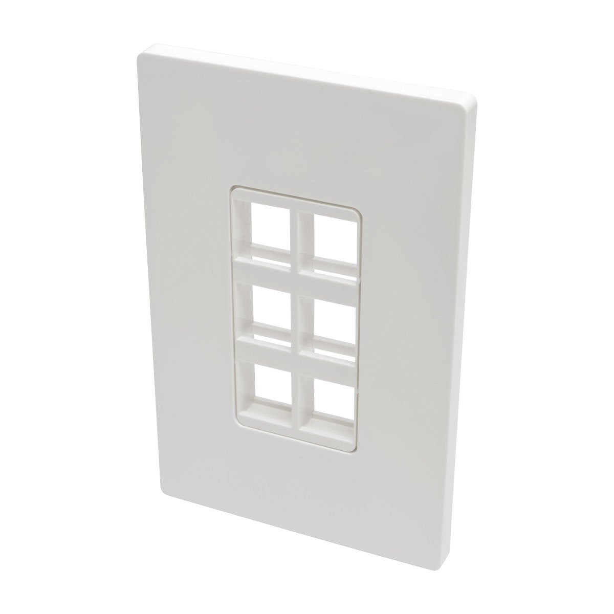 6 Port Wall Plate Keystone