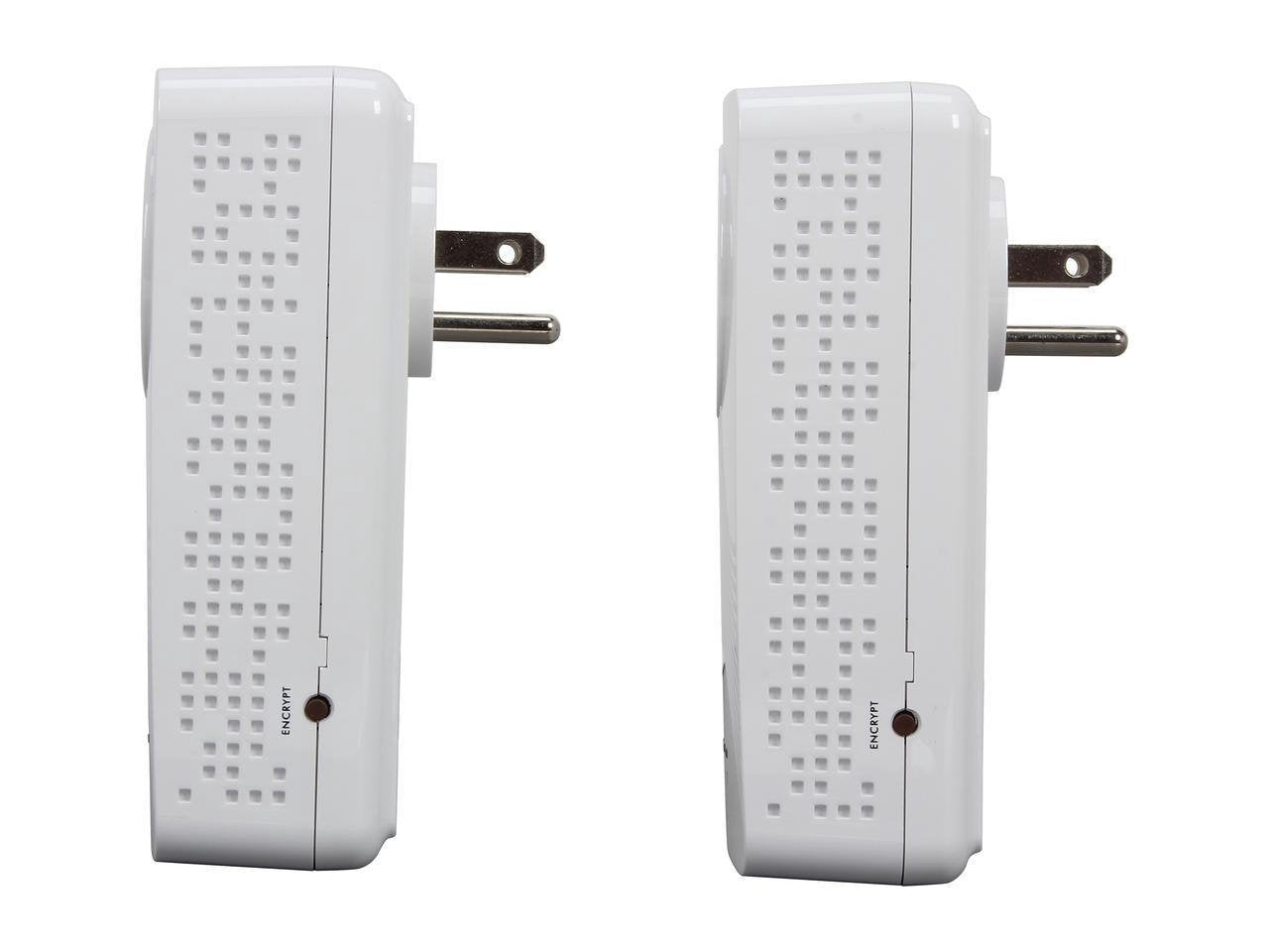 Zyxel 600 Mbps Mini Powerline Av2 Gigabit Adapter With Ac Pass Through, Starter Kit   2 Units (Pla5215Kit)