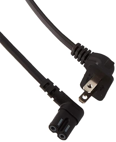 Samsung 3903 000853 Right Angle 2 Prong Tv Power Cord, 5Ft Length