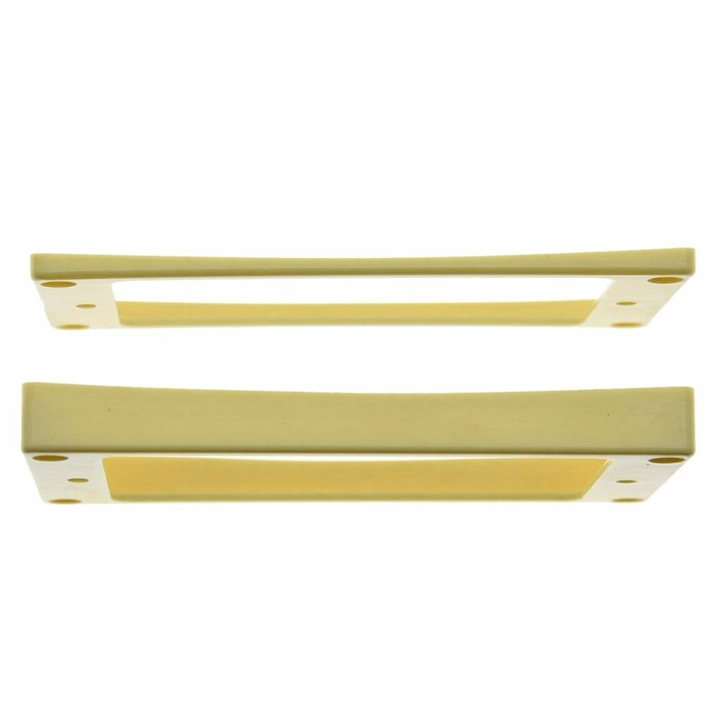 Dopro Set Of 2 Plastic Humbucker Pickup Ring Pickup Mounting Frame Curved Bottom 3 * 5 For Neck And 7 * 9 For Bridge Pickup Crea
