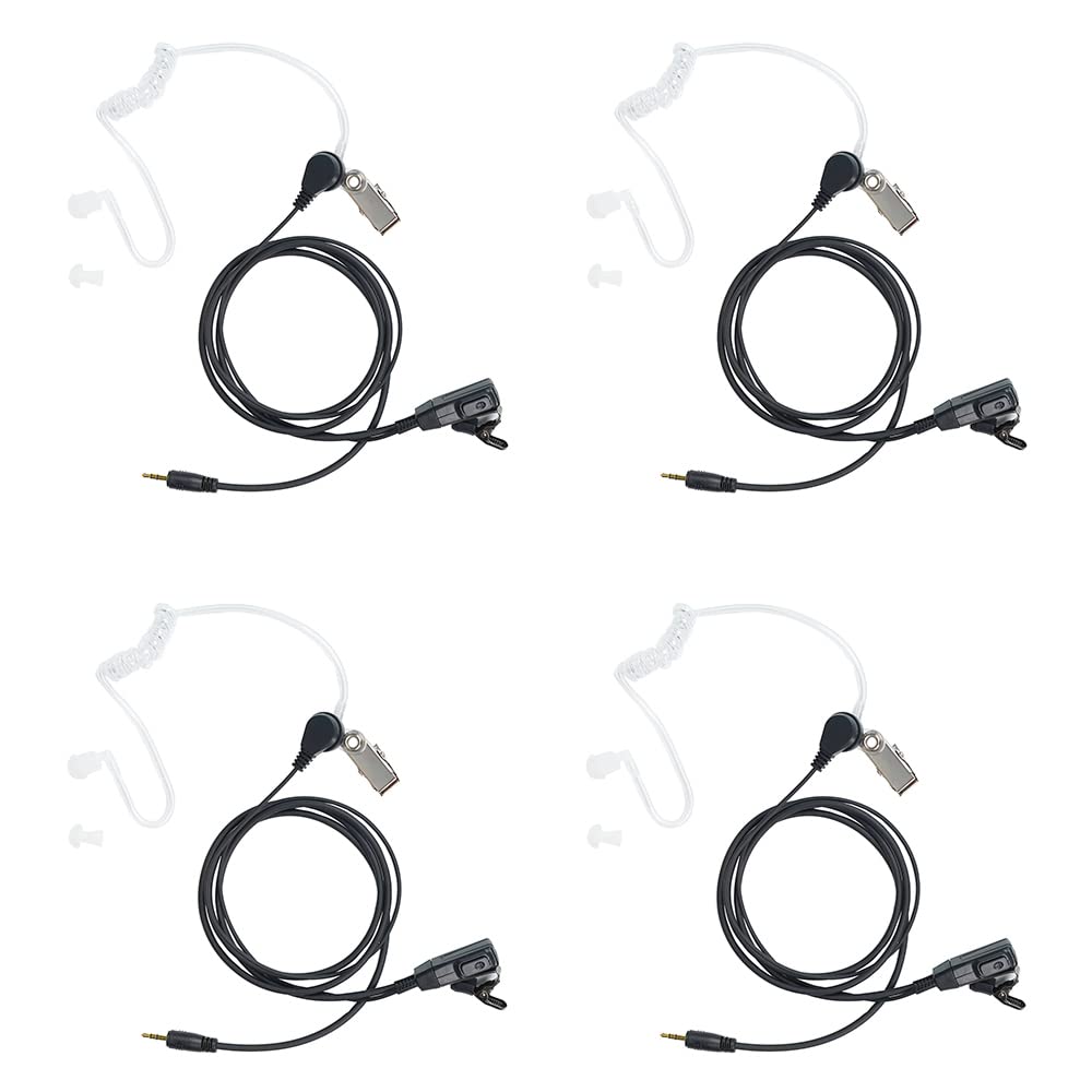 Bvmag Walkie Talkie Earpiece With Mic Ptt Covert Acoustic Tube Earpiece Compatible With Cobra Cxt195 Cx112 Px650 Cx112 Acxt145 A