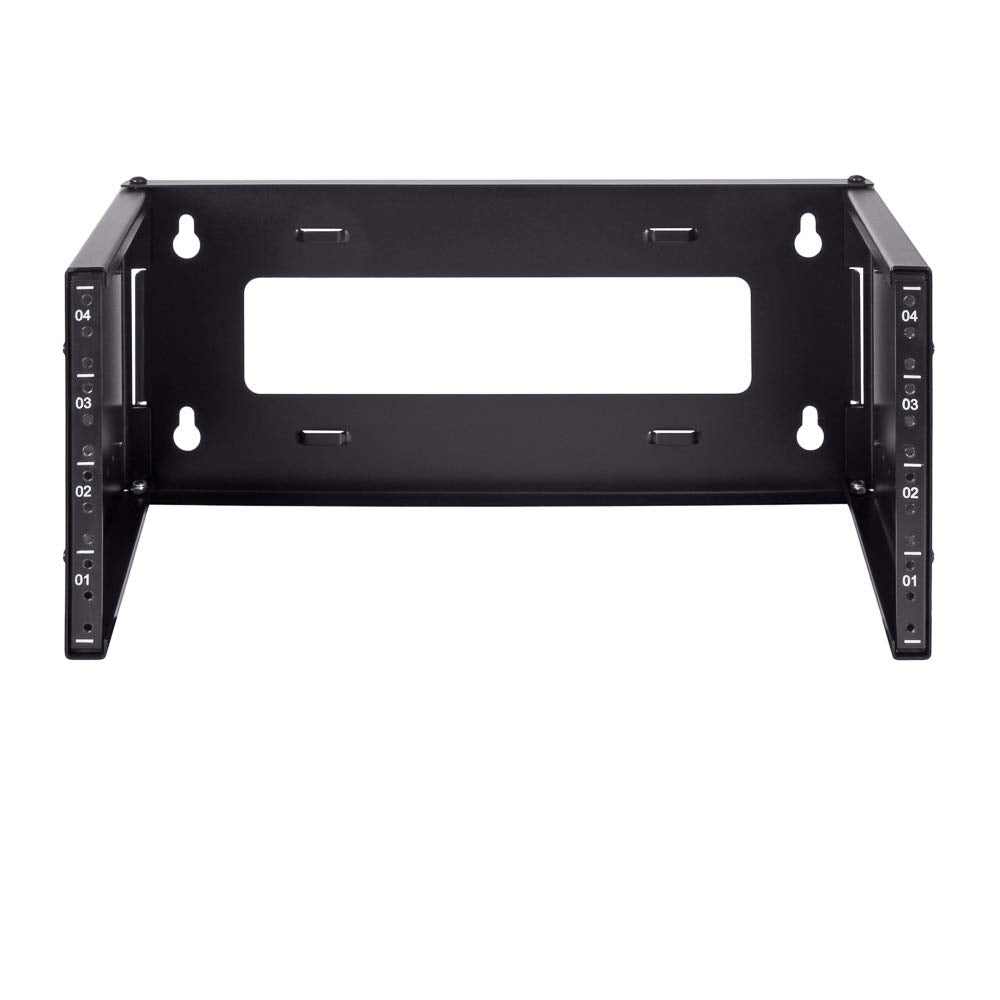Navepoint 4U Patch Panel Bracket Wall Mount Patch Panel Rack For 19    Networking Equipment   Expandable Mounting Depth 9.5    T